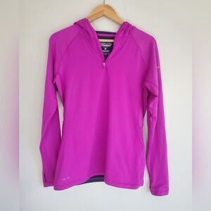 Nike pro combat dri fit compression quarter zip up size large